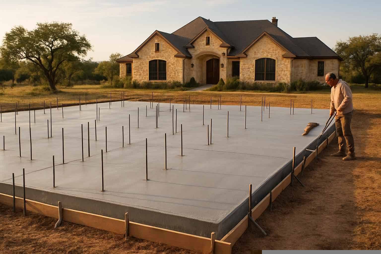 House Slab Foundation Contractor in Llano TX