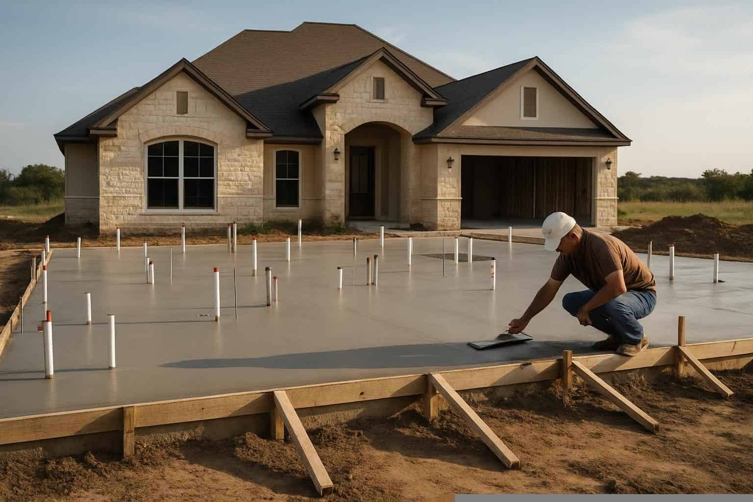 House Slab Foundation Contractor in Pontotoc TX