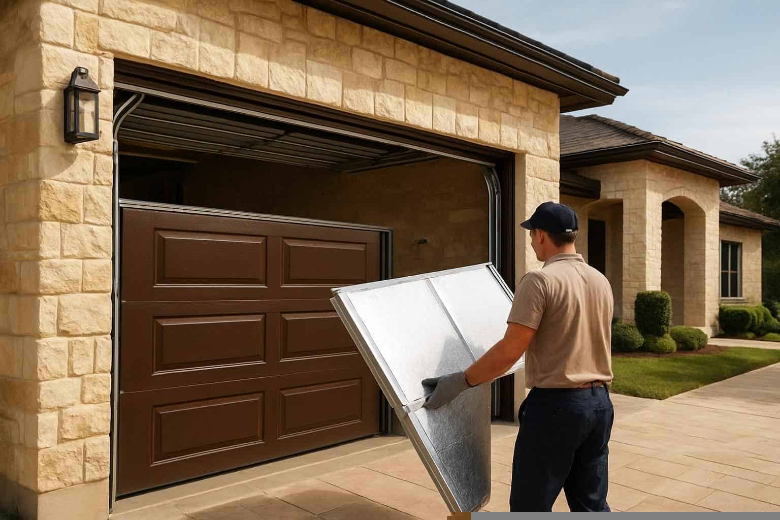 Garage Door Installation Contractor In Cottonwood Shores TX Insulated Garage Door Installation Service in Cottonwood Shores TX