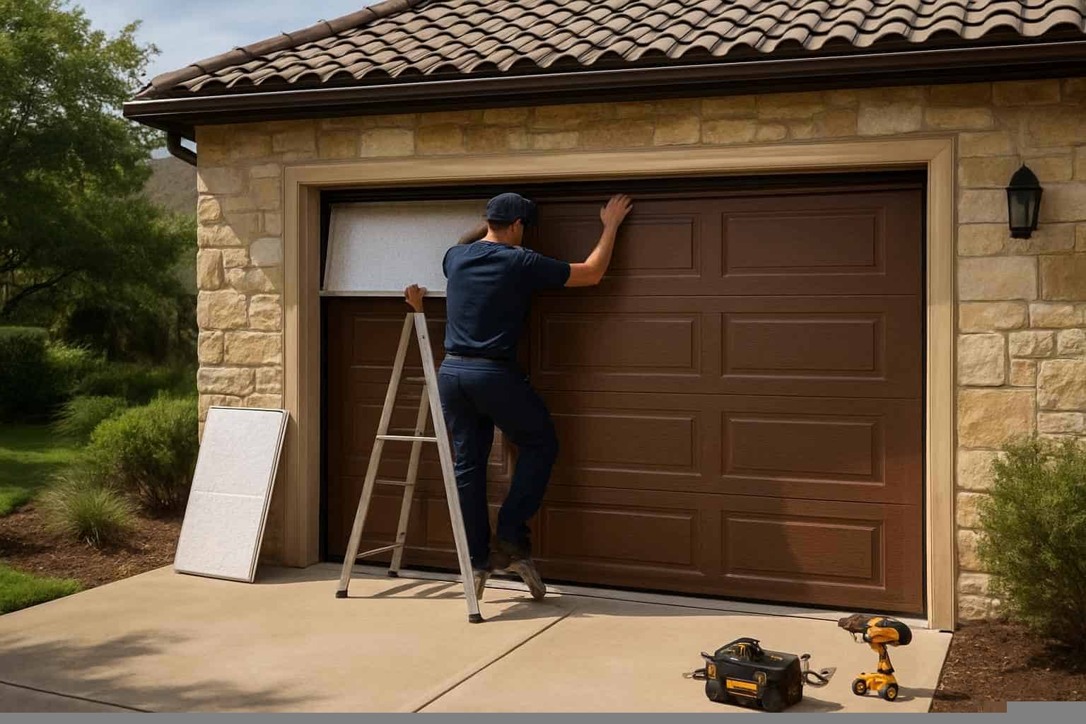 Garage Door Installation Contractor In Pipe Creek TX Insulated Garage Door Installation Service in Pipe Creek TX