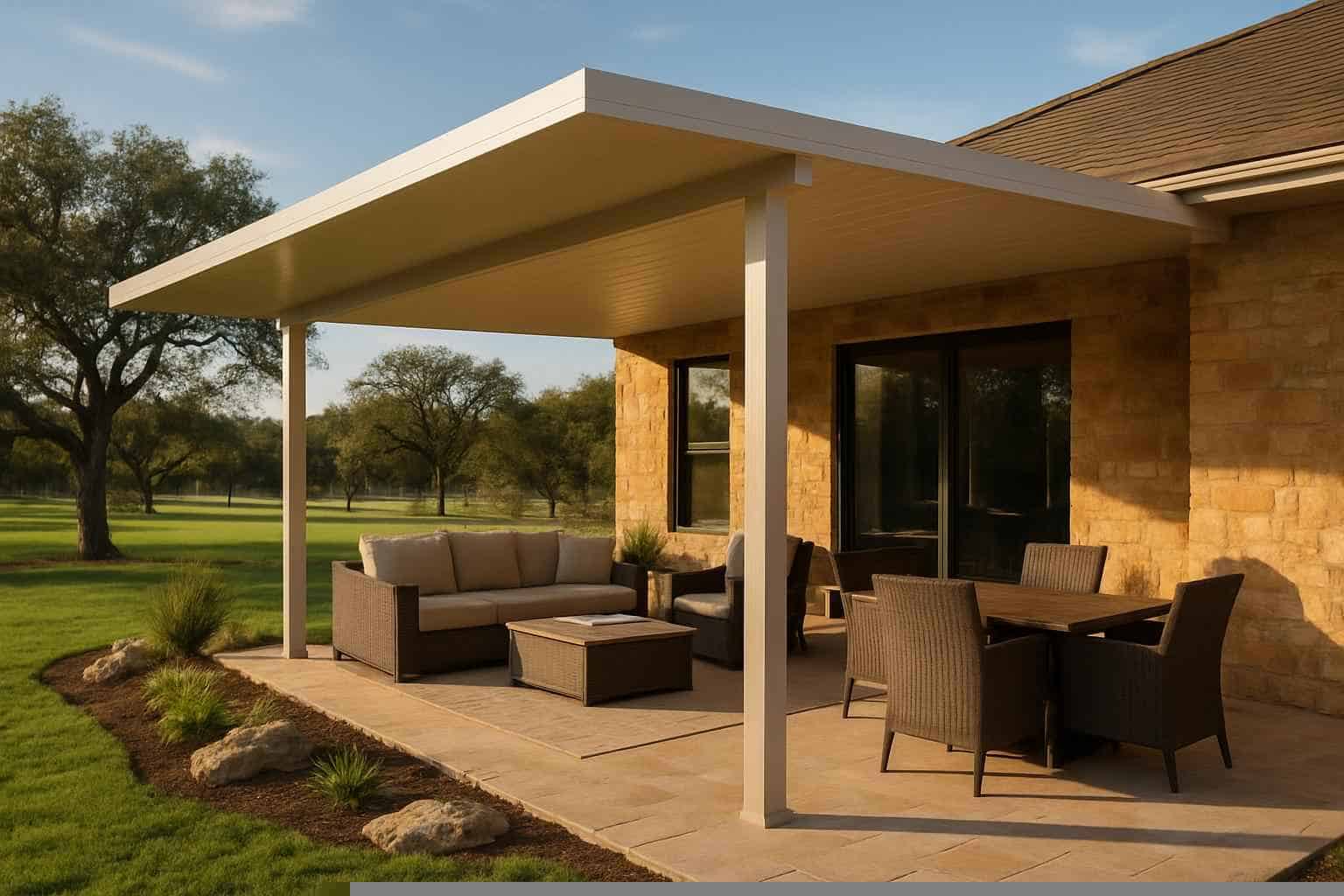 Patio Cover Installation Contractor In Pipe Creek TX Insulated Patio Cover Installation in Pipe Creek TX