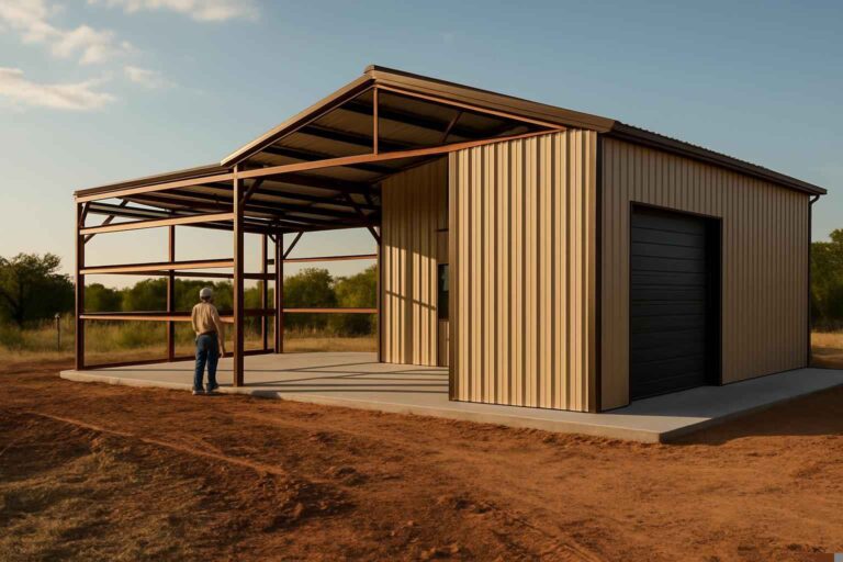 metal building construction company in pontotoc tx