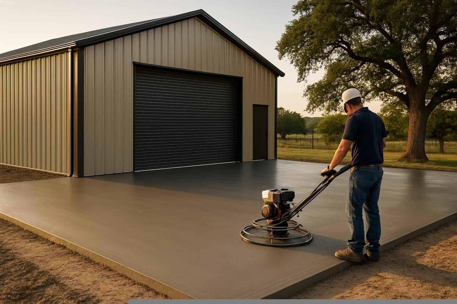 Metal Building Slab Contractor in Mason TX