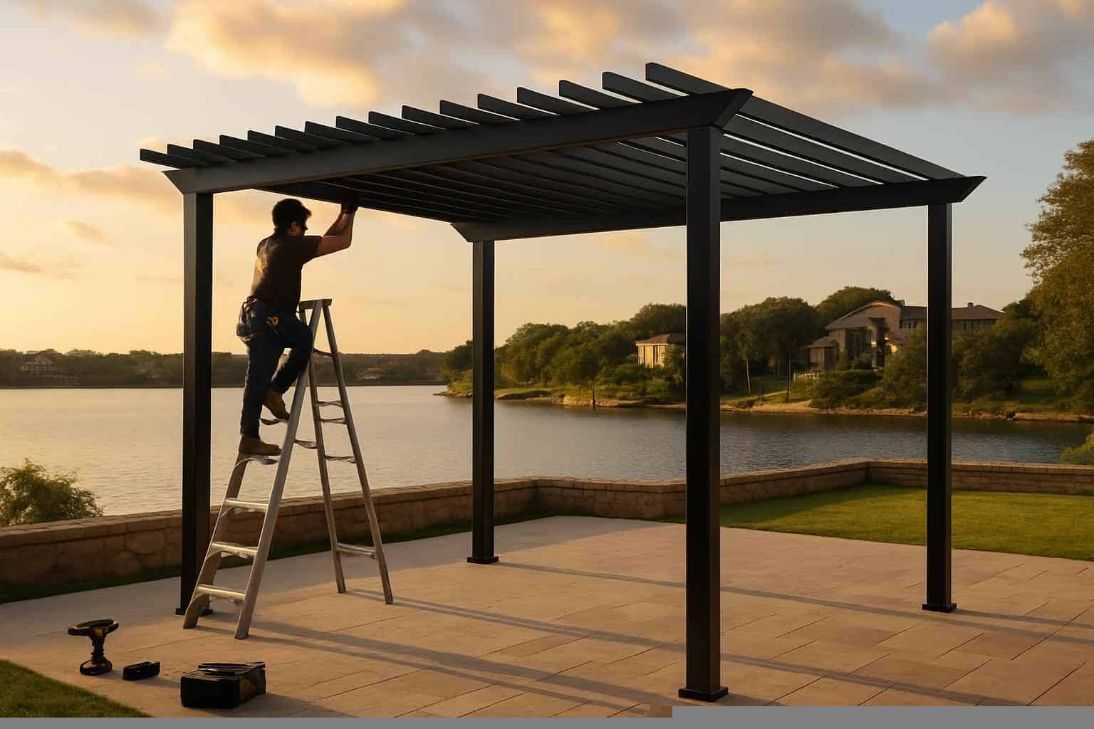 Pergola Contractor In Cottonwood Shores TX Metal Pergola Builder in Cottonwood Shores TX