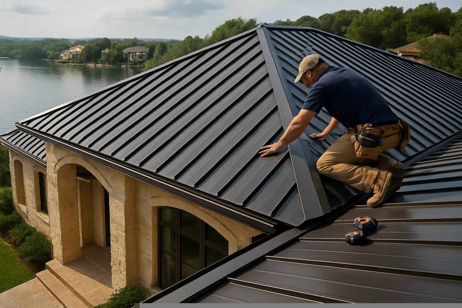 Metal Building Construction Contractor In Cottonwood Shores TX Metal Roof Installation Service in Cottonwood Shores TX