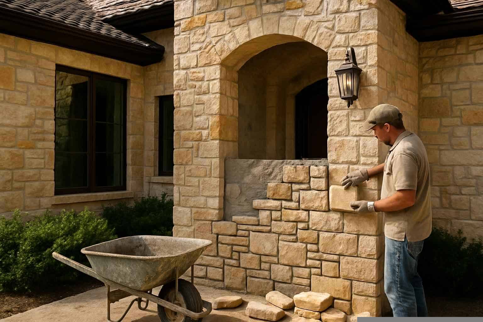 Stone Contractor In Cottonwood Shores TX Natural Stone Siding Contractor in Cottonwood Shores TX