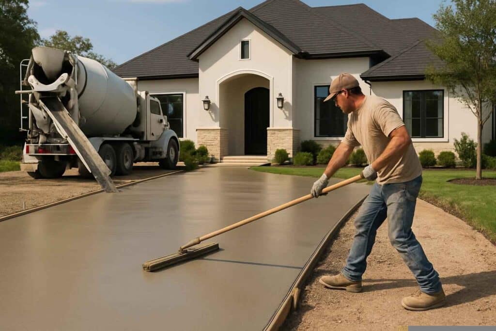 New Driveway Pour Service in Granite Shoals TX