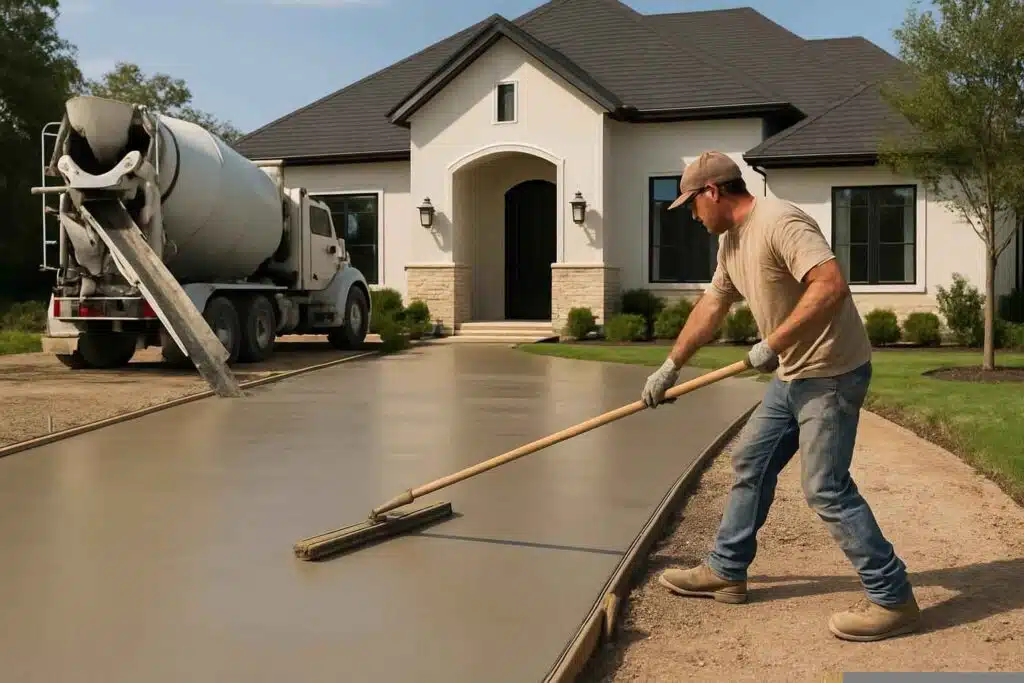 New Driveway Pour Service in Granite Shoals TX