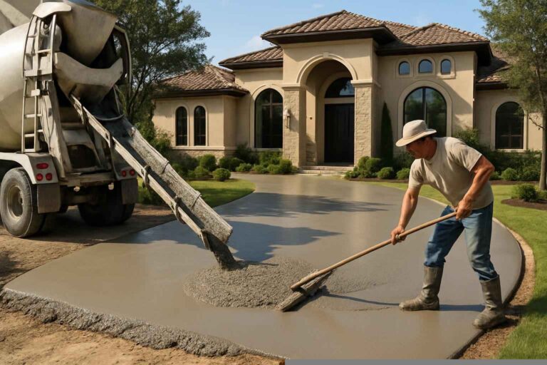 new driveway pour service in horseshoe bay tx