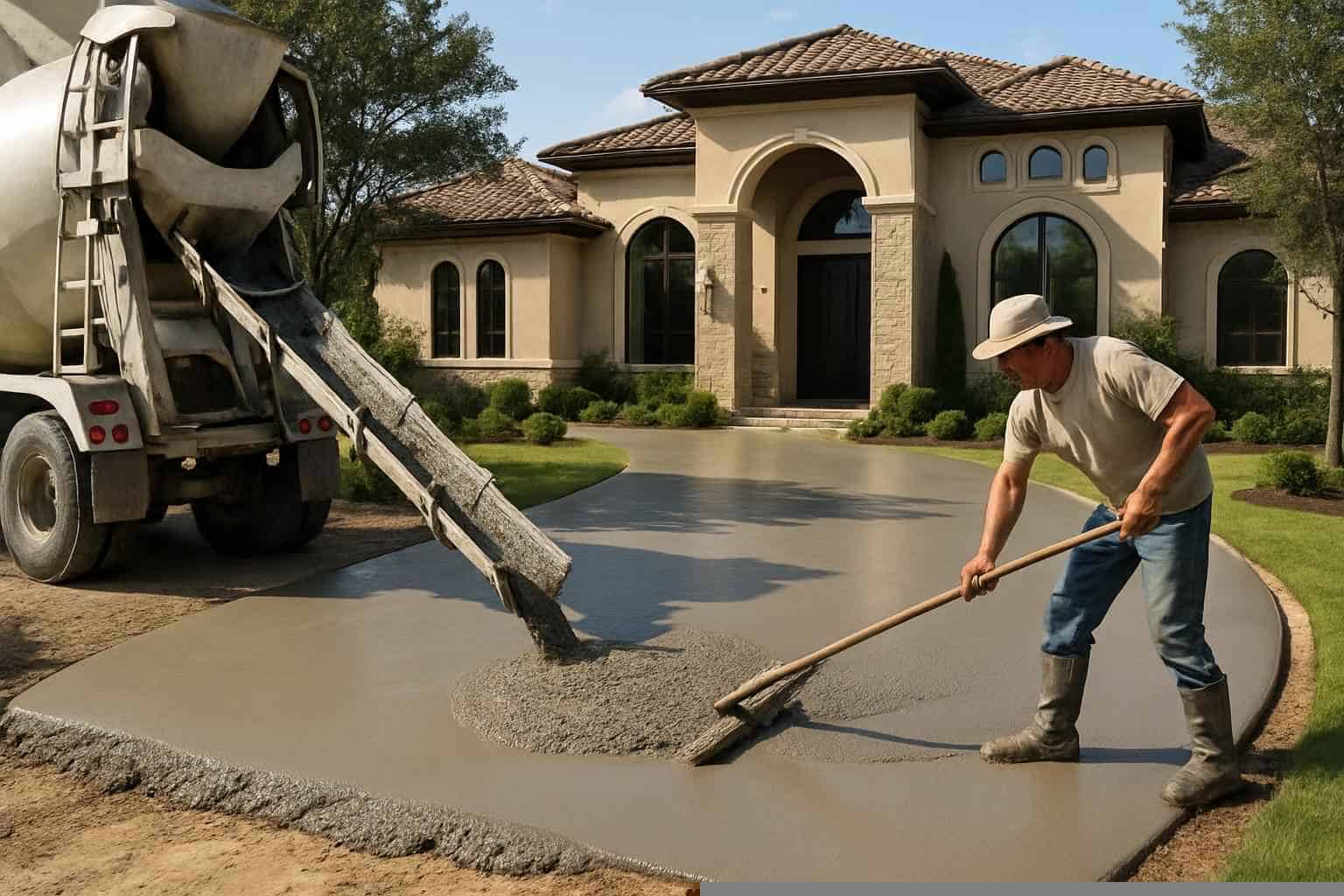 Concrete Driveway Contractor In Horseshoe Bay TX New Driveway Pour Service in Horseshoe Bay TX