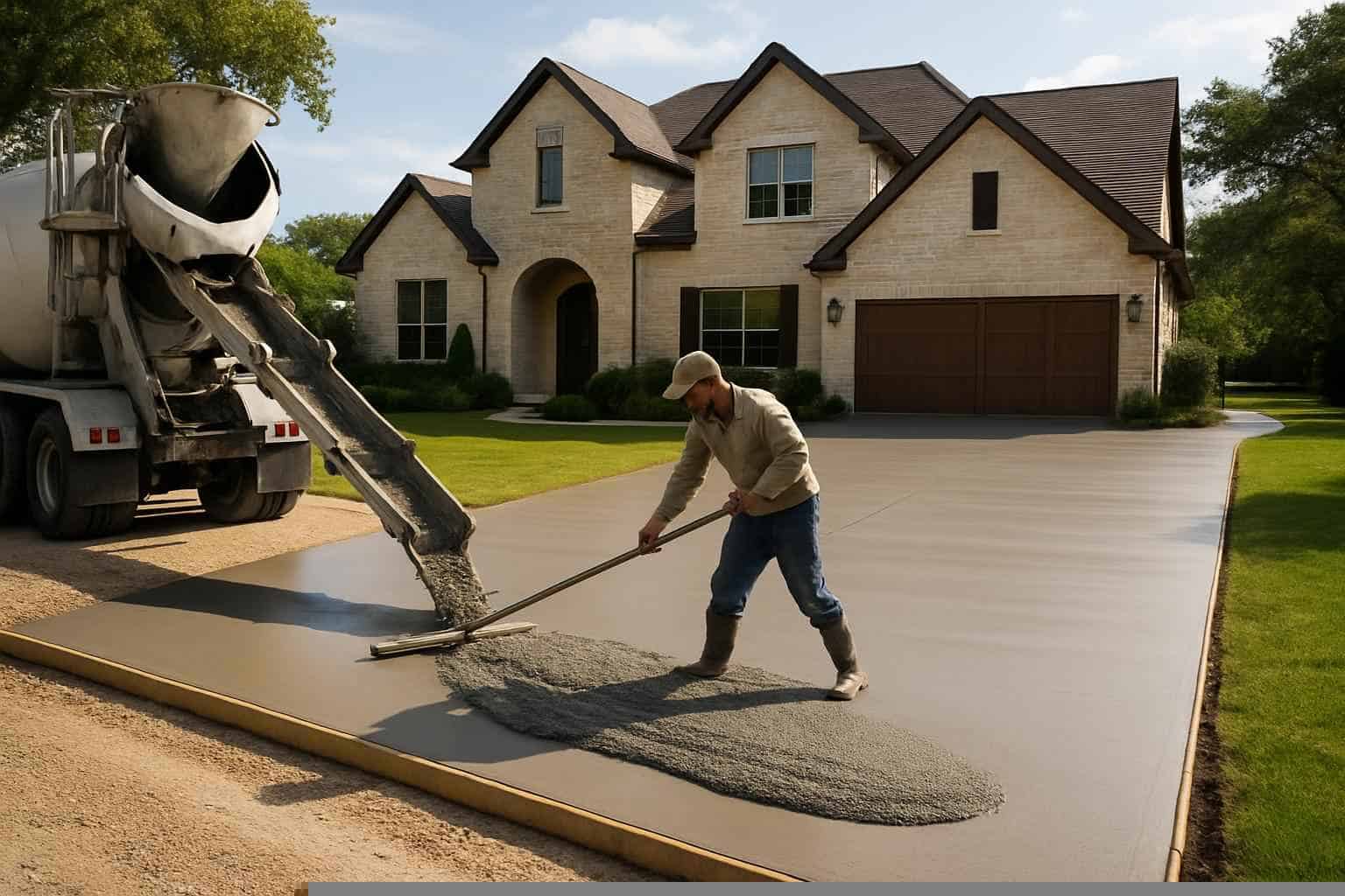New Driveway Pour Service in Medina TX