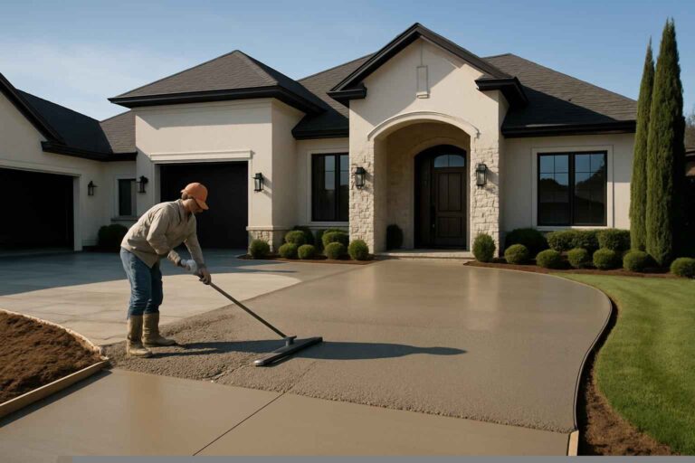 new driveway pour service in pontotoc tx
