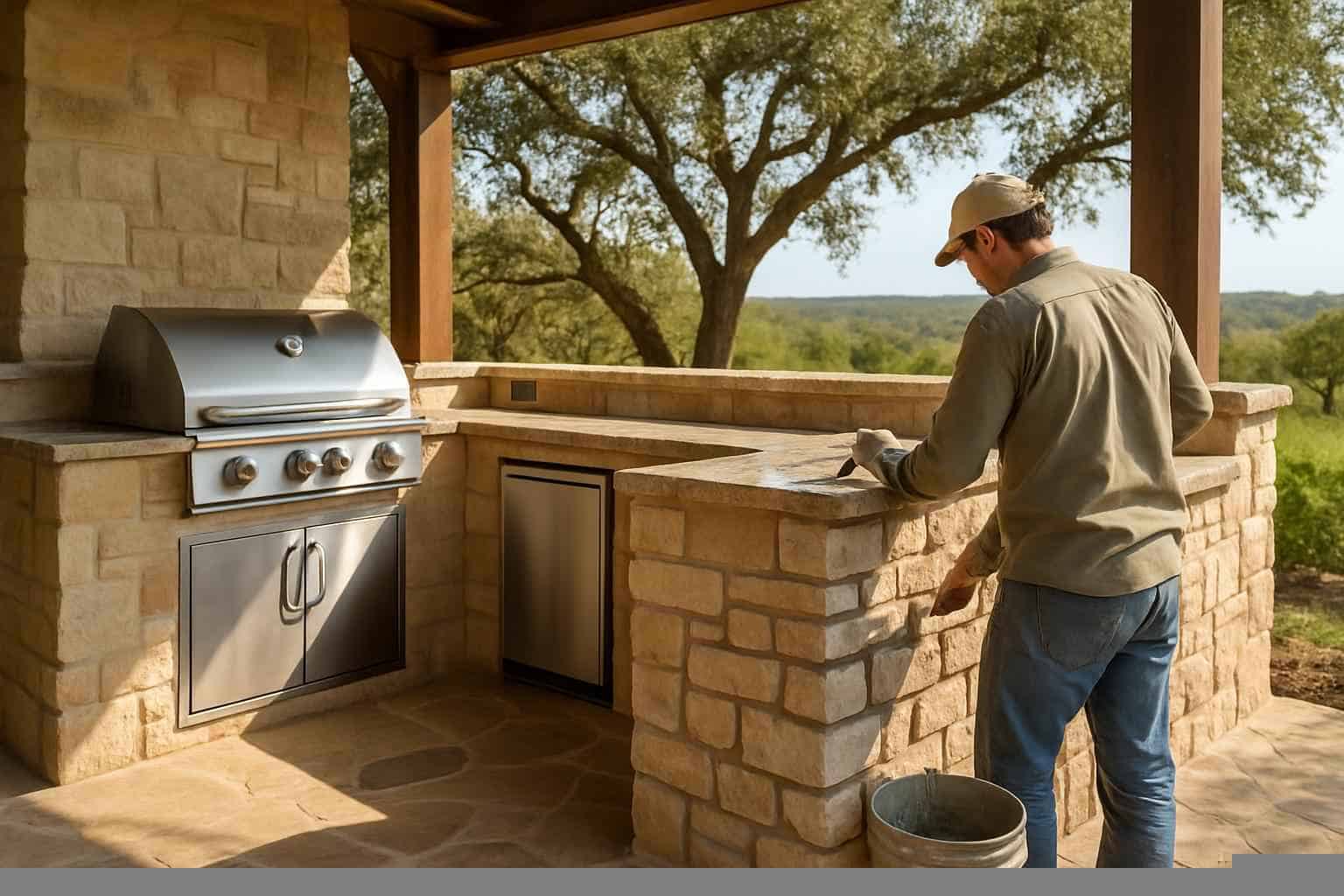Outdoor Kitchen Masonry Contractor in Mason TX