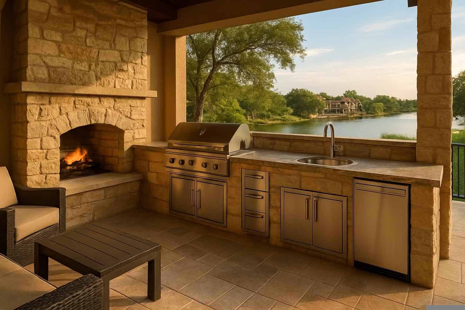 Outdoor Kitchen Patio Builder in Horseshoe Bay TX