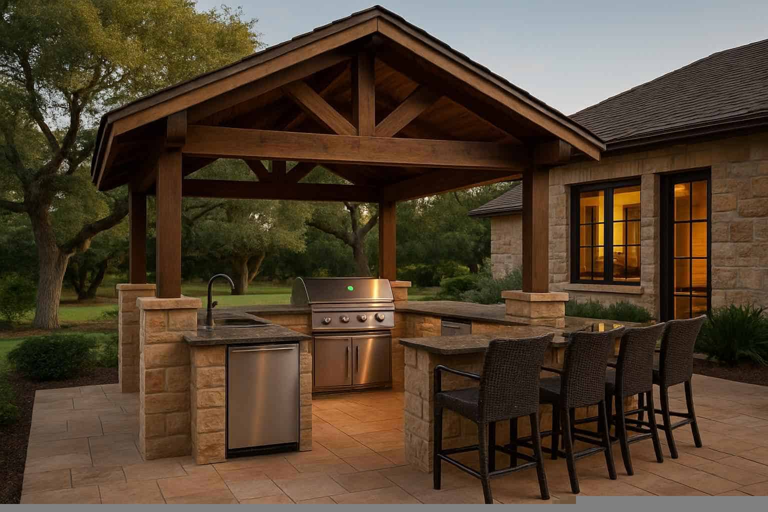 Outdoor Kitchen Patio Builder in Pipe Creek TX