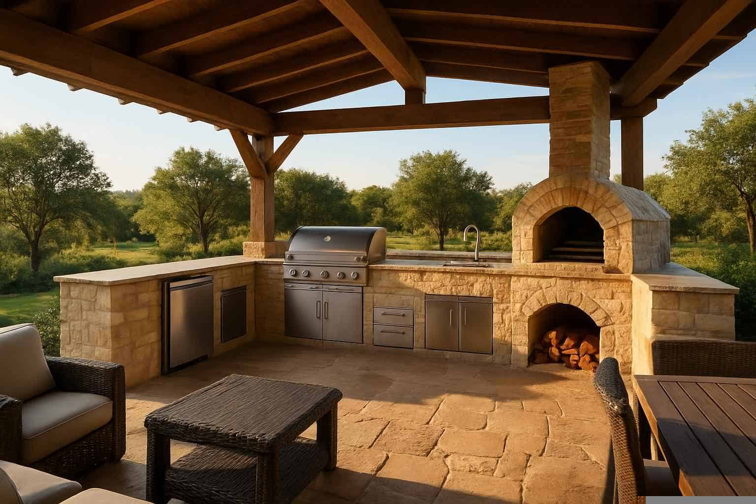 Outdoor Kitchen Patio Builder in Pontotoc TX