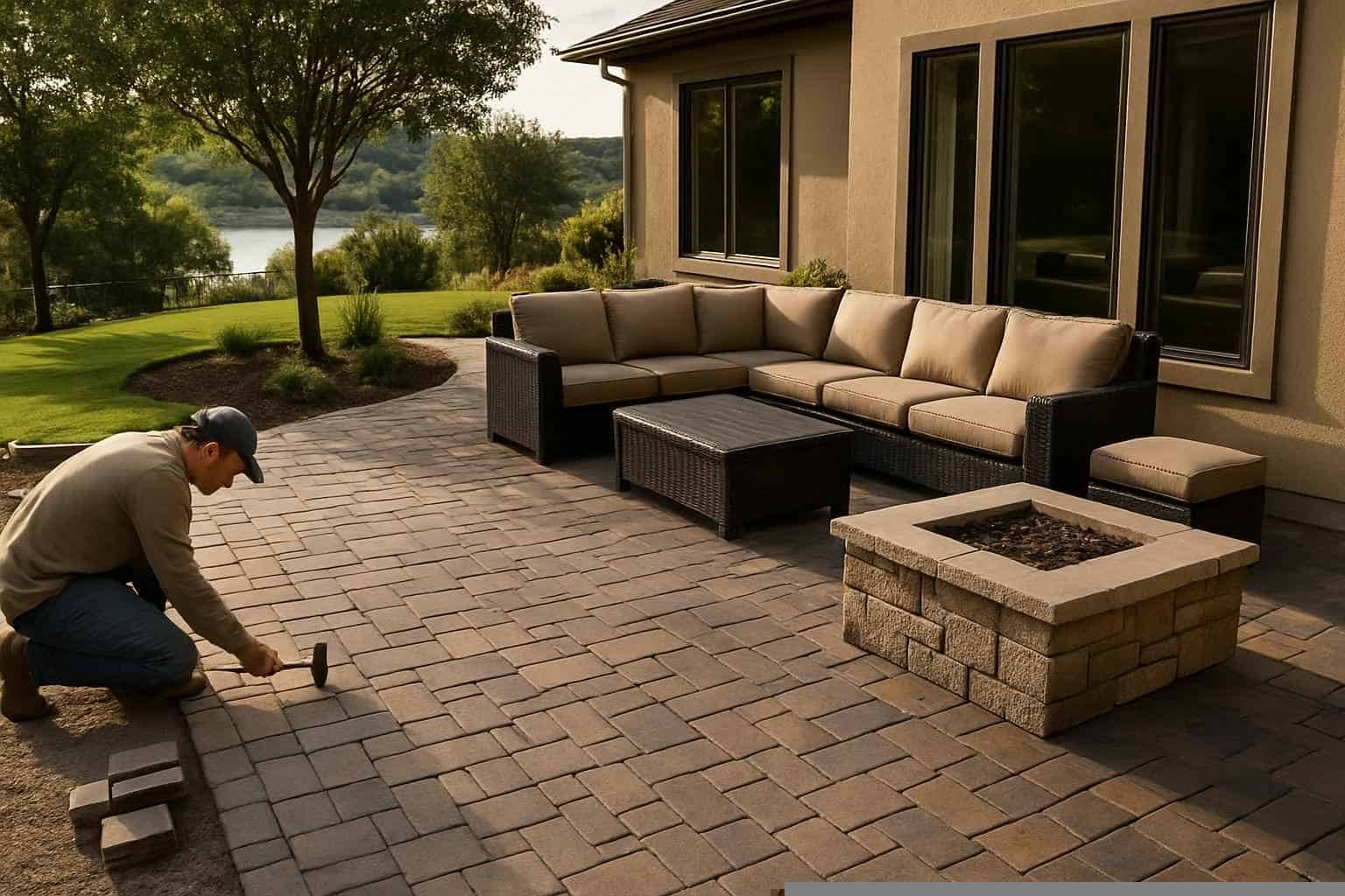 Patio Construction Contractor In Cottonwood Shores TX Paver Patio Installation Company in Cottonwood Shores TX