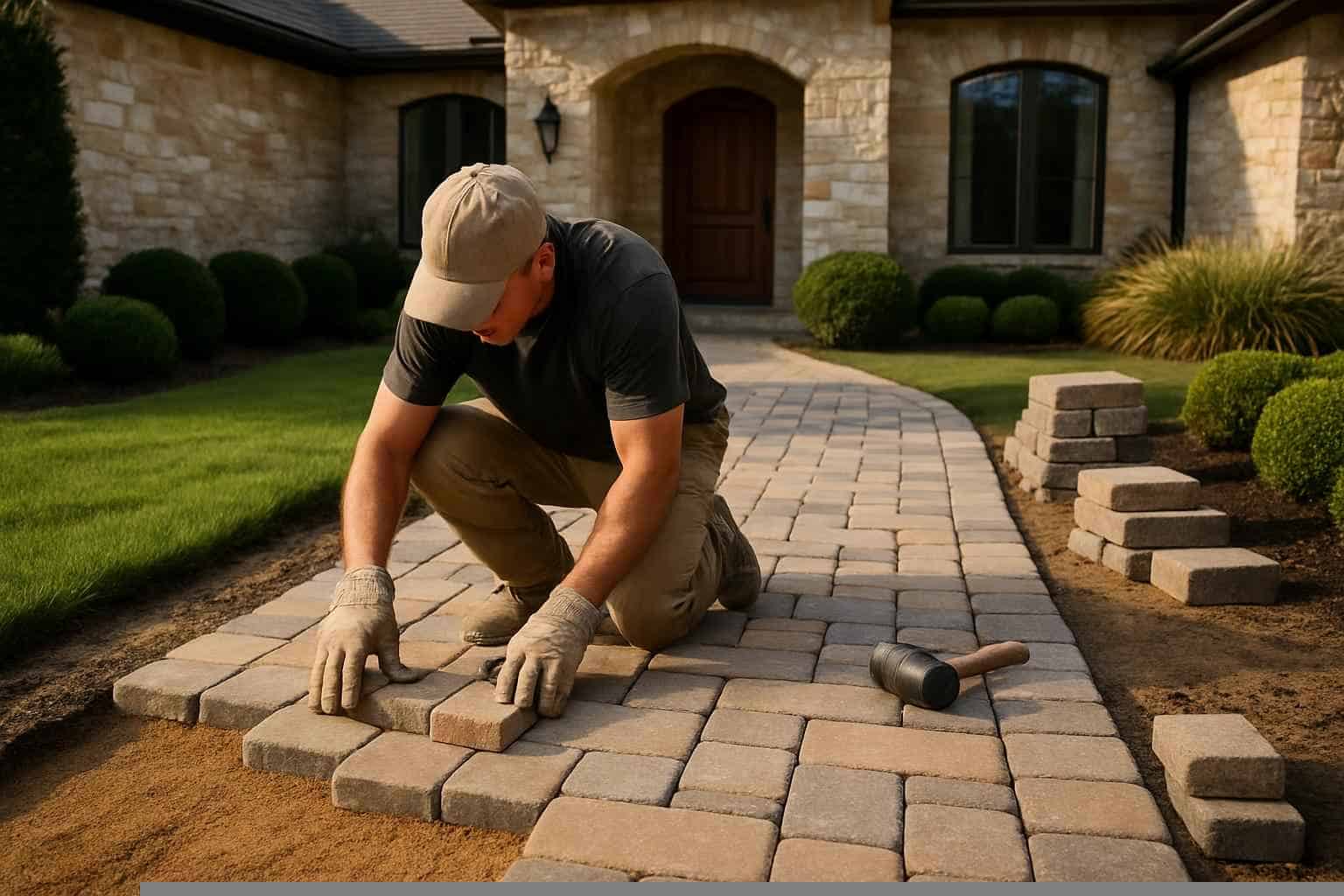 Path Walkway Contractor In Cottonwood Shores TX Paver Walkway Installation Service in Cottonwood Shores TX