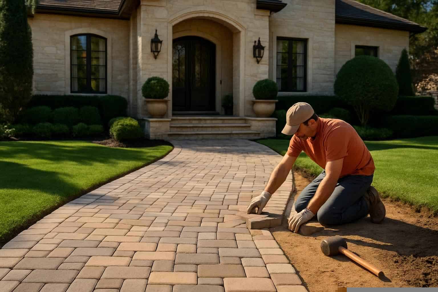 Paver Walkway Installation Service in Mason TX