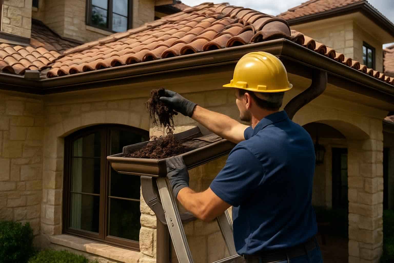 Rain Gutter Cleaning Service in Horseshoe Bay TX