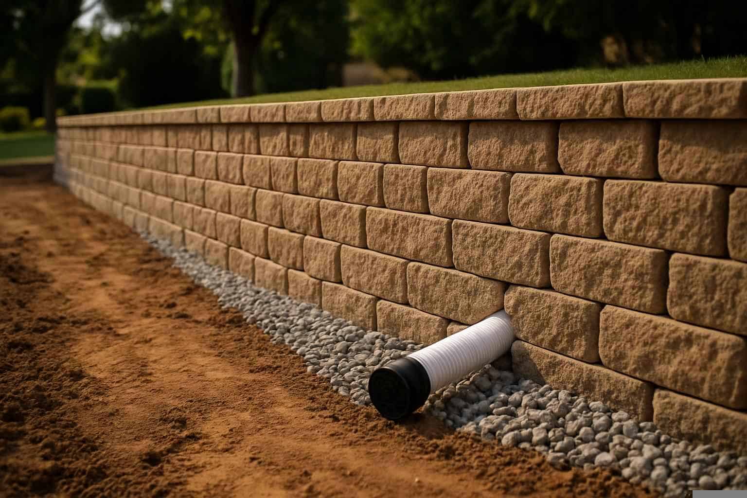 Retaining Wall Drainage Service in Mason TX