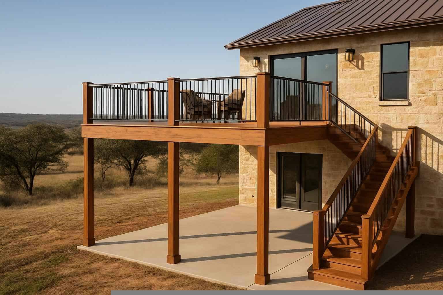 Deck Construction Contractor In Mason TX Second Story Deck Builder in Mason TX