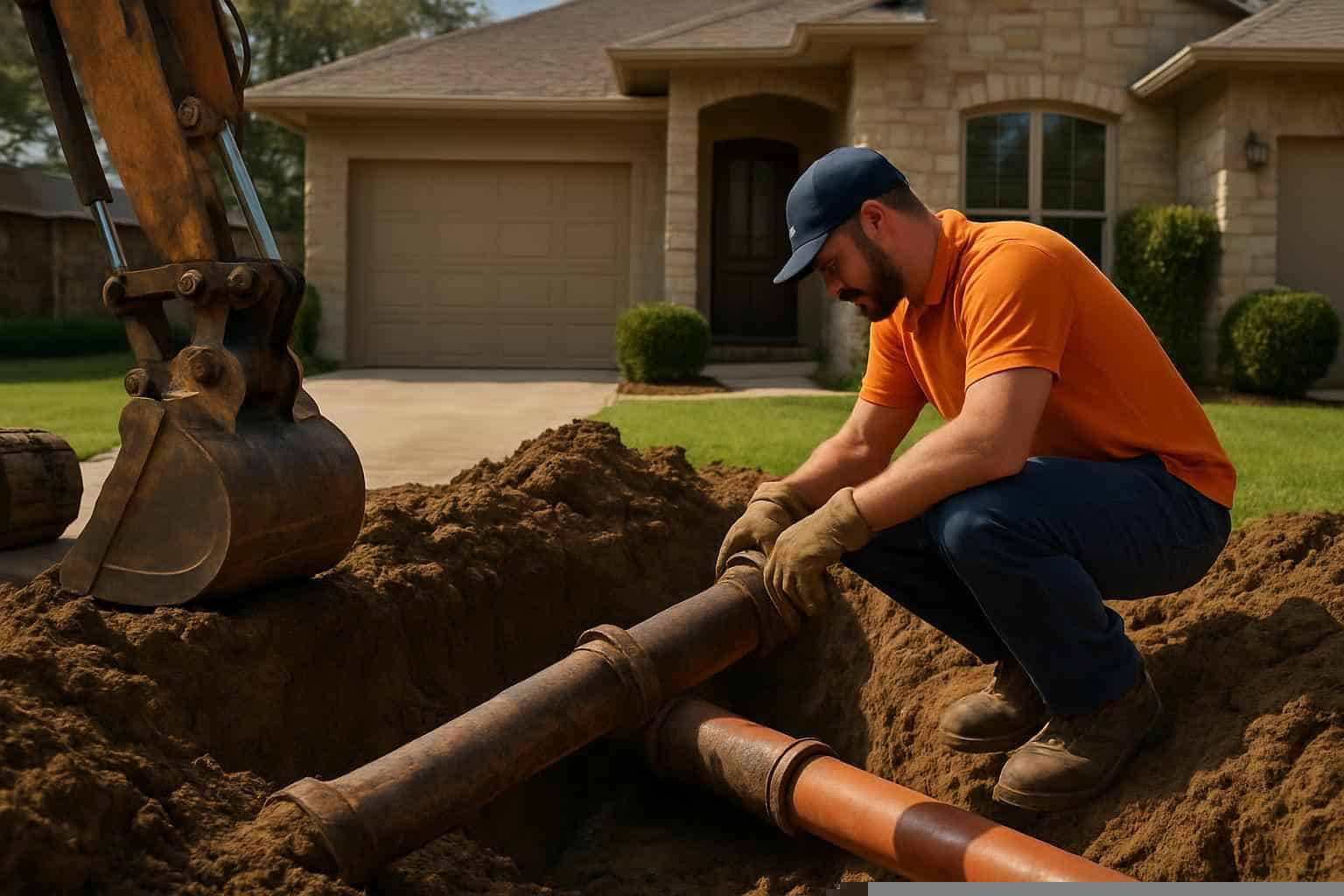 Plumbing Contractor In Cottonwood Shores TX Sewer Line Repair Company in Cottonwood Shores TX