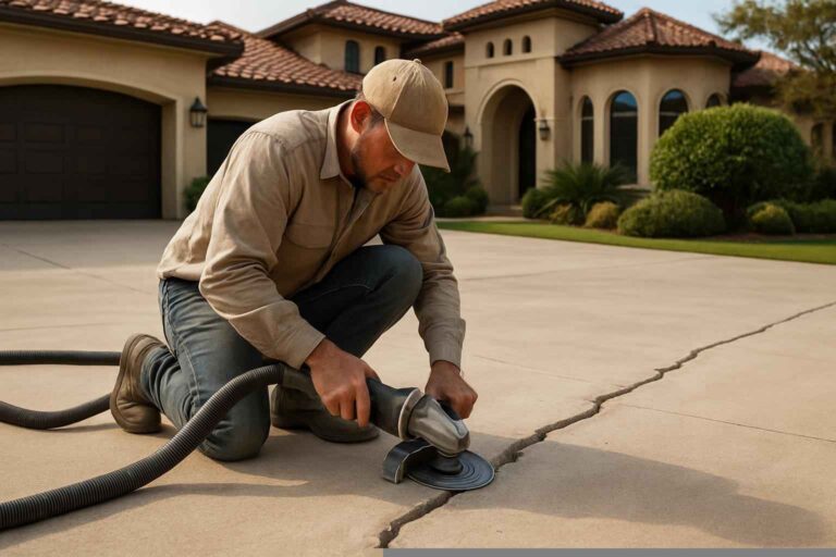 Concrete Repair Contractor In Horseshoe Bay TX slab crack repair service in horseshoe bay tx 1