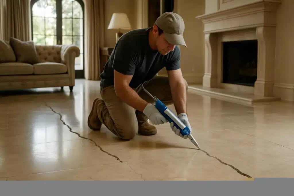 Slab Crack Repair Service in Mason TX