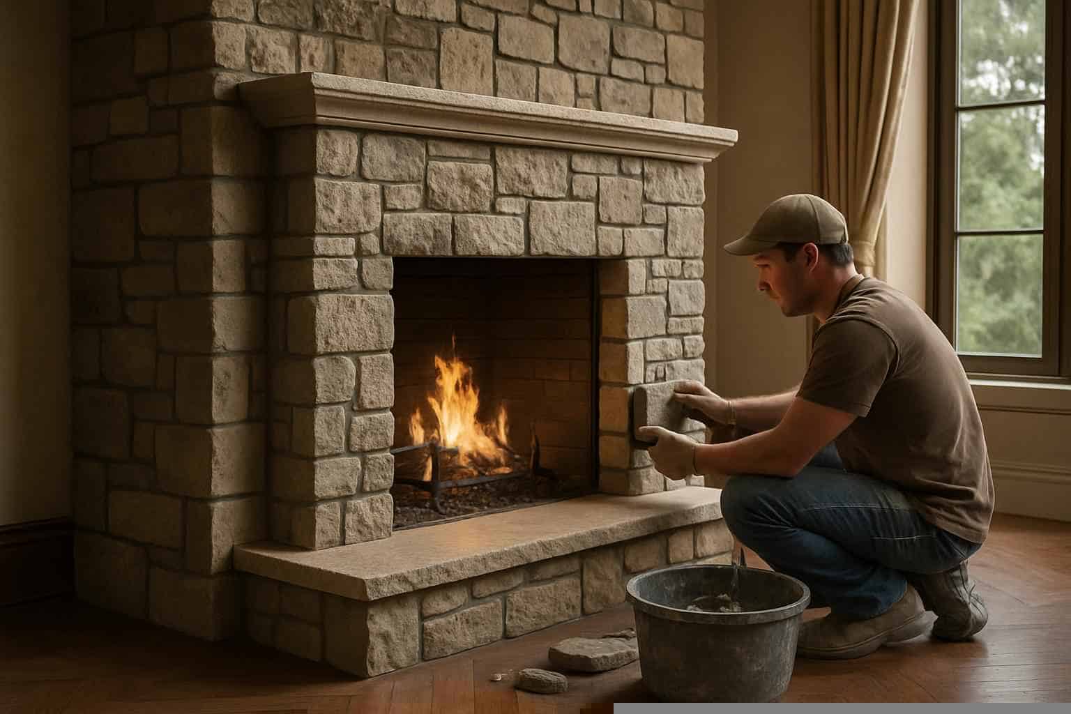 Stone Contractor In Cottonwood Shores TX Stone Fireplace Surround Installer in Cottonwood Shores TX