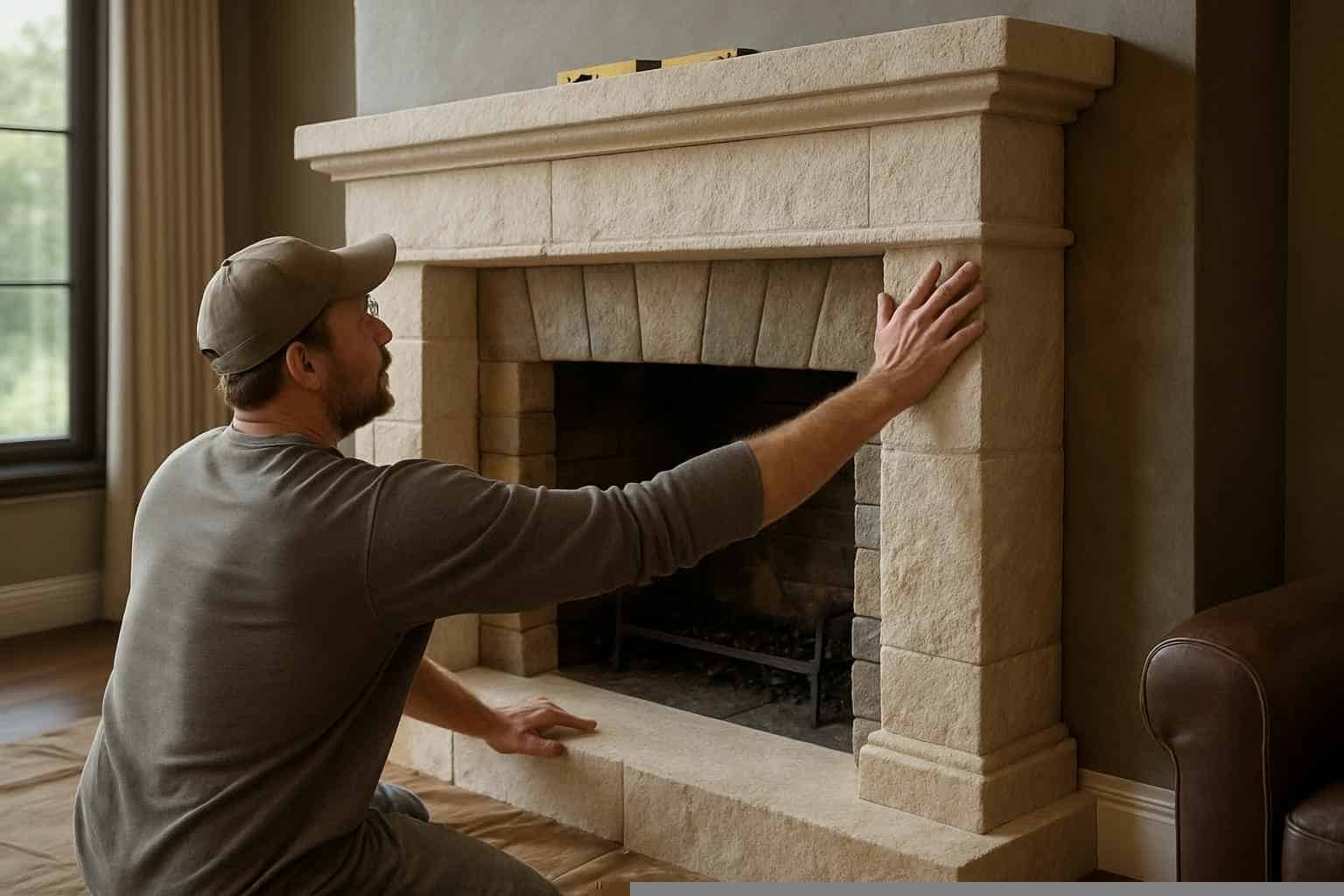 Stone Fireplace Surround Installer in Pontotoc TX