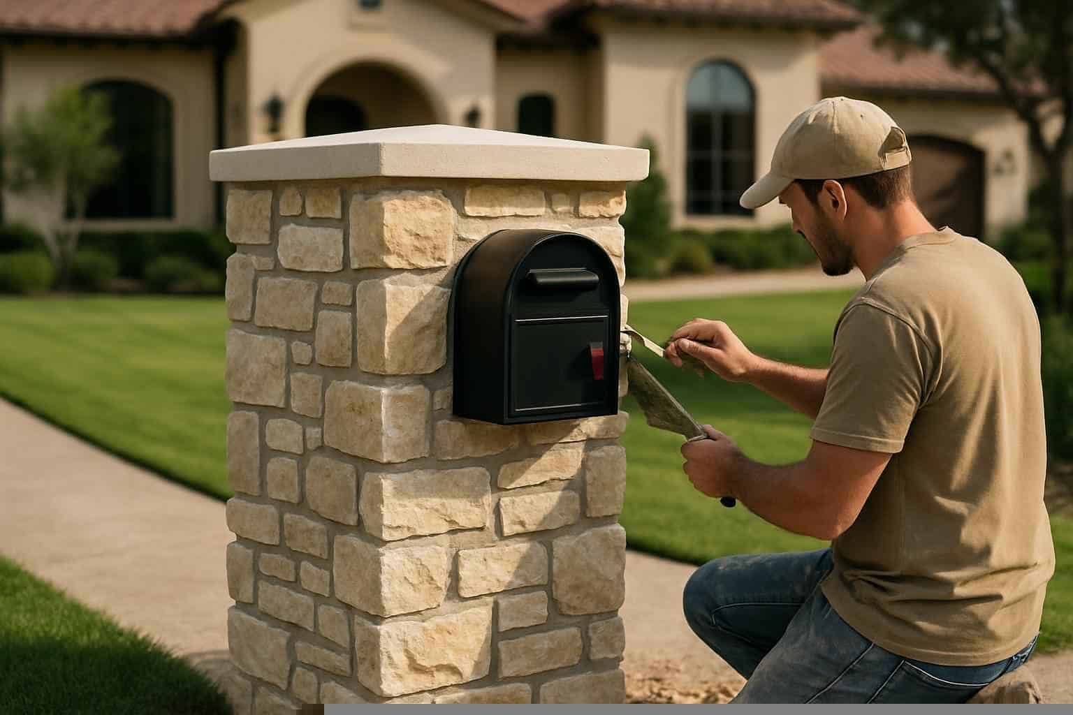 Masonry Contractor In Horseshoe Bay TX stone mailbox masonry service in horseshoe bay