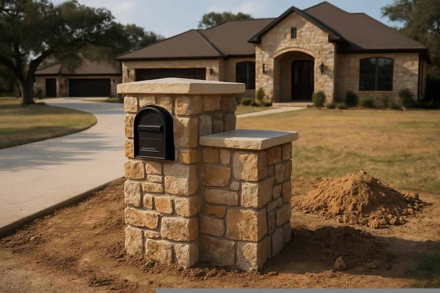 Stone Mailbox Masonry Service in Pipe Creek TX