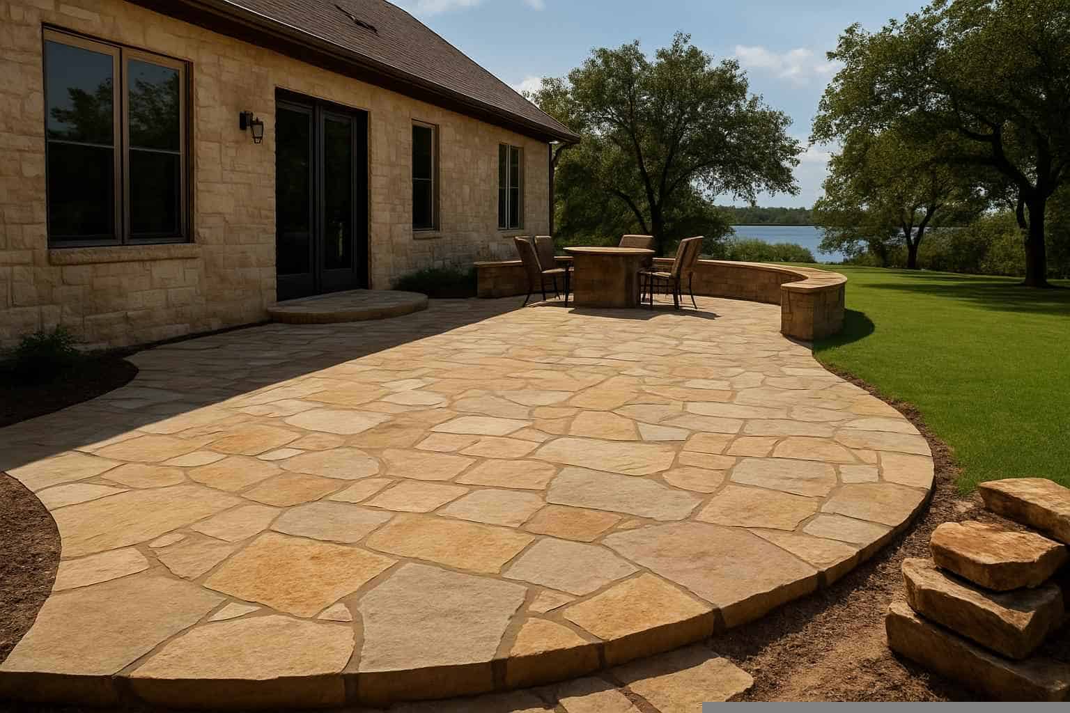 Stone Contractor In Cottonwood Shores TX Stone Patio Installation Service in Cottonwood Shores TX