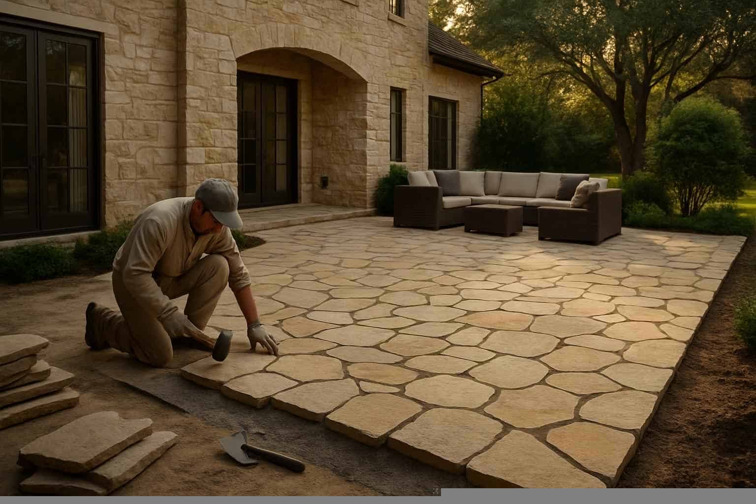 Stone Contractor In Horseshoe Bay TX Stone Patio Installation Service in Horseshoe Bay TX