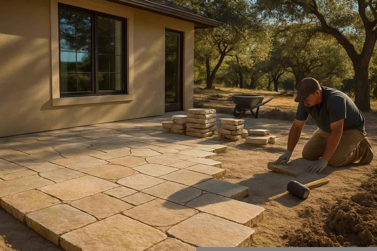 Stone Contractor In Pipe Creek TX Stone Patio Installation Service in Pipe Creek TX