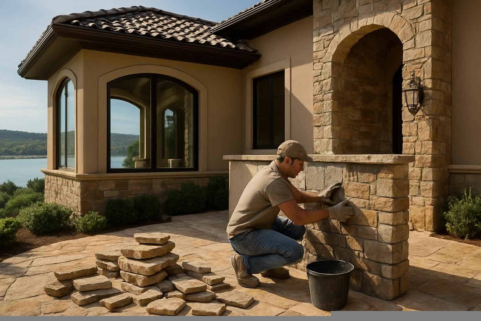 Stone Contractor In Horseshoe Bay TX Stone Veneer Installation Service in Horseshoe Bay TX