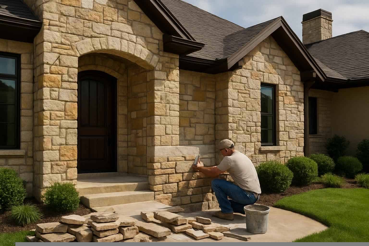 Stone Veneer Installation Service in Pontotoc TX