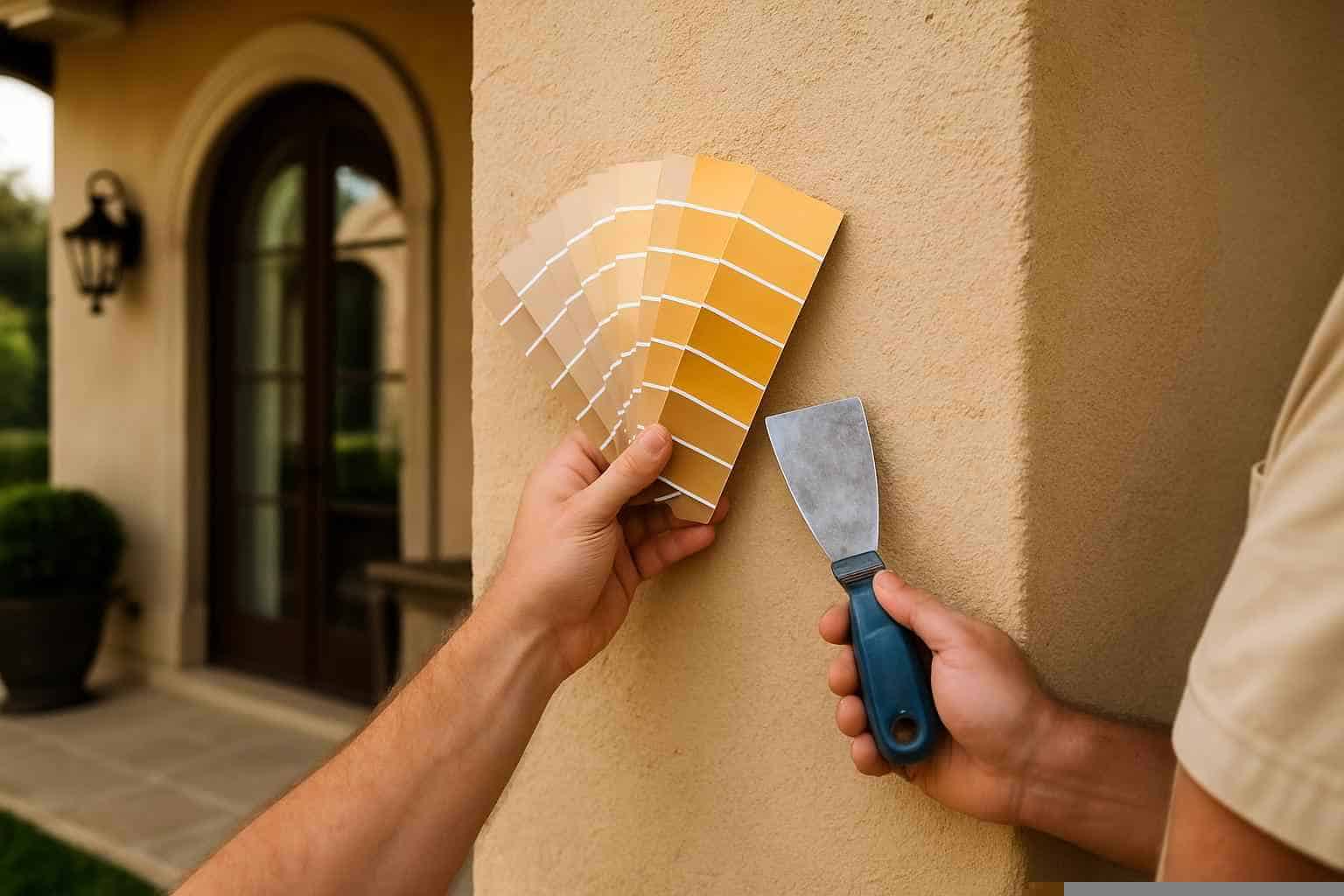 Stucco Color Match Service in Mason TX