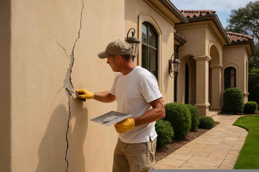 Stucco Crack Repair Service in Granite Shoals TX