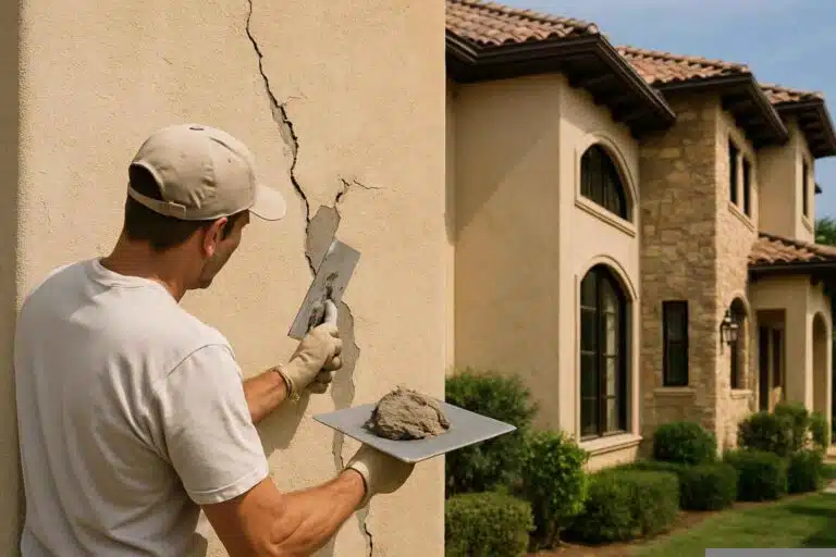 stucco crack repair service in horseshoe bay tx
