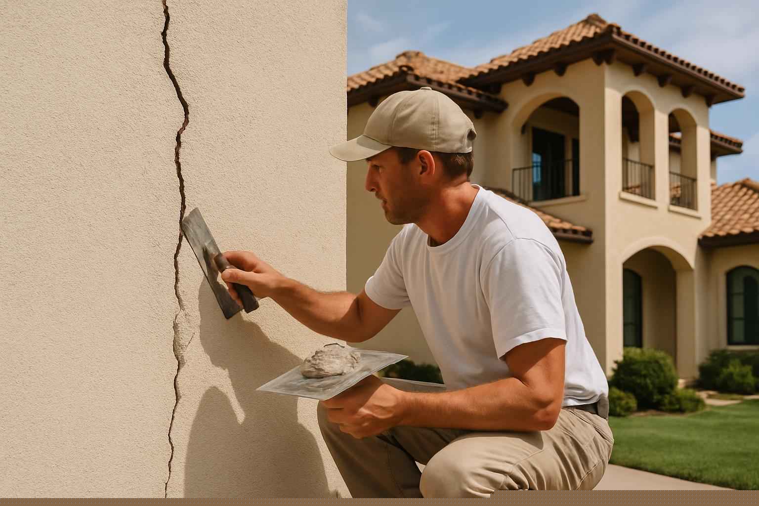 Stucco Repair Contractor In Kingsland TX Stucco Crack Repair Service in Kingsland TX