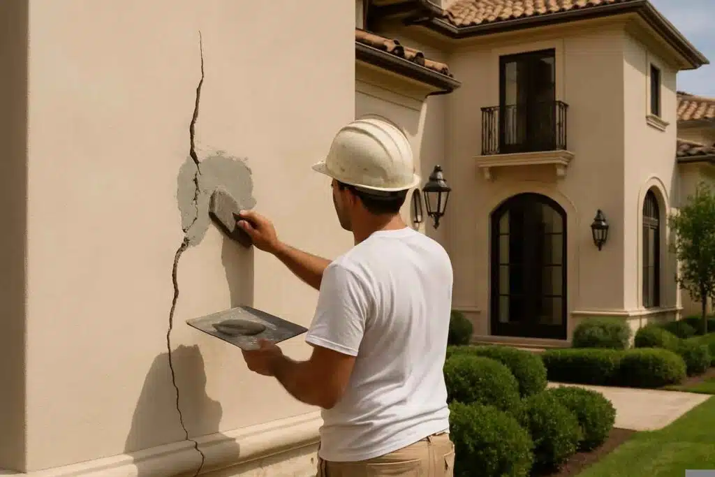 Stucco Crack Repair Service in Mason TX