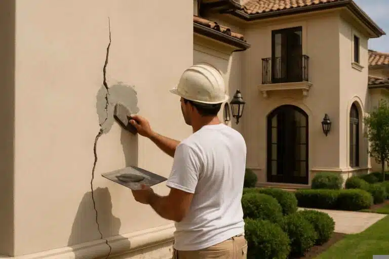 Stucco Crack Repair Service in Mason TX