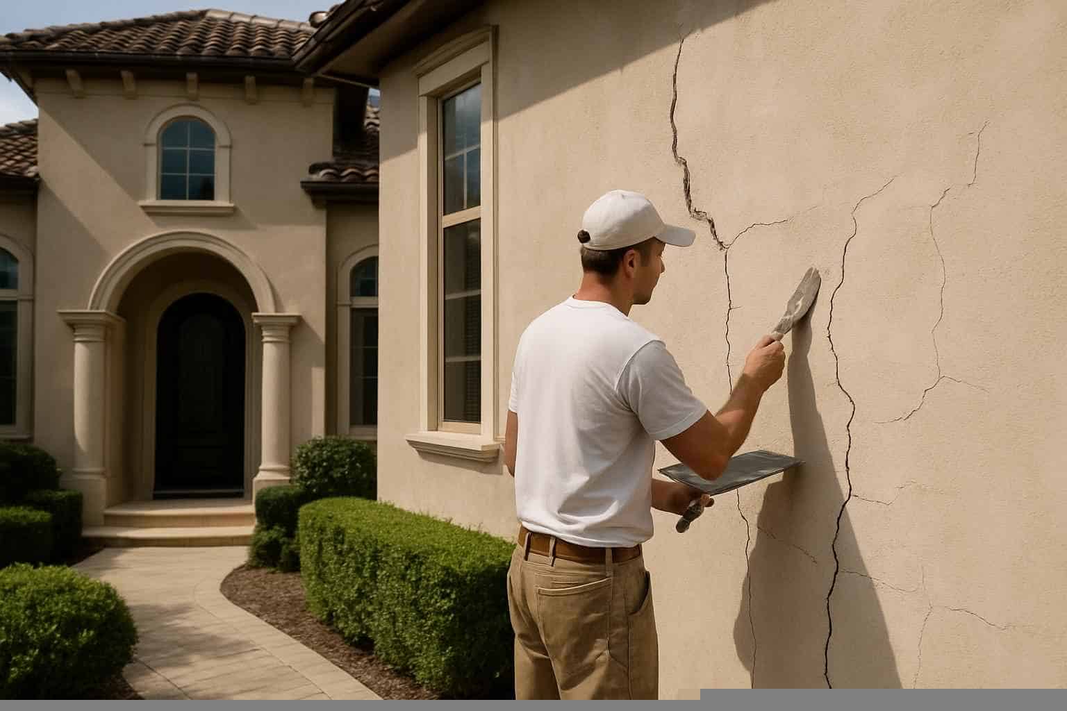 Stucco Repair Contractor In Medina TX Stucco Crack Repair Service in Medina TX