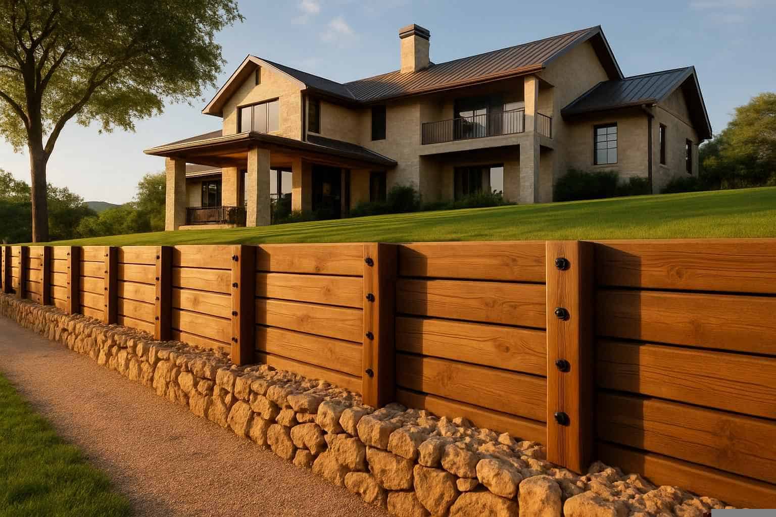 Timber Retaining Wall Builder in Pontotoc TX