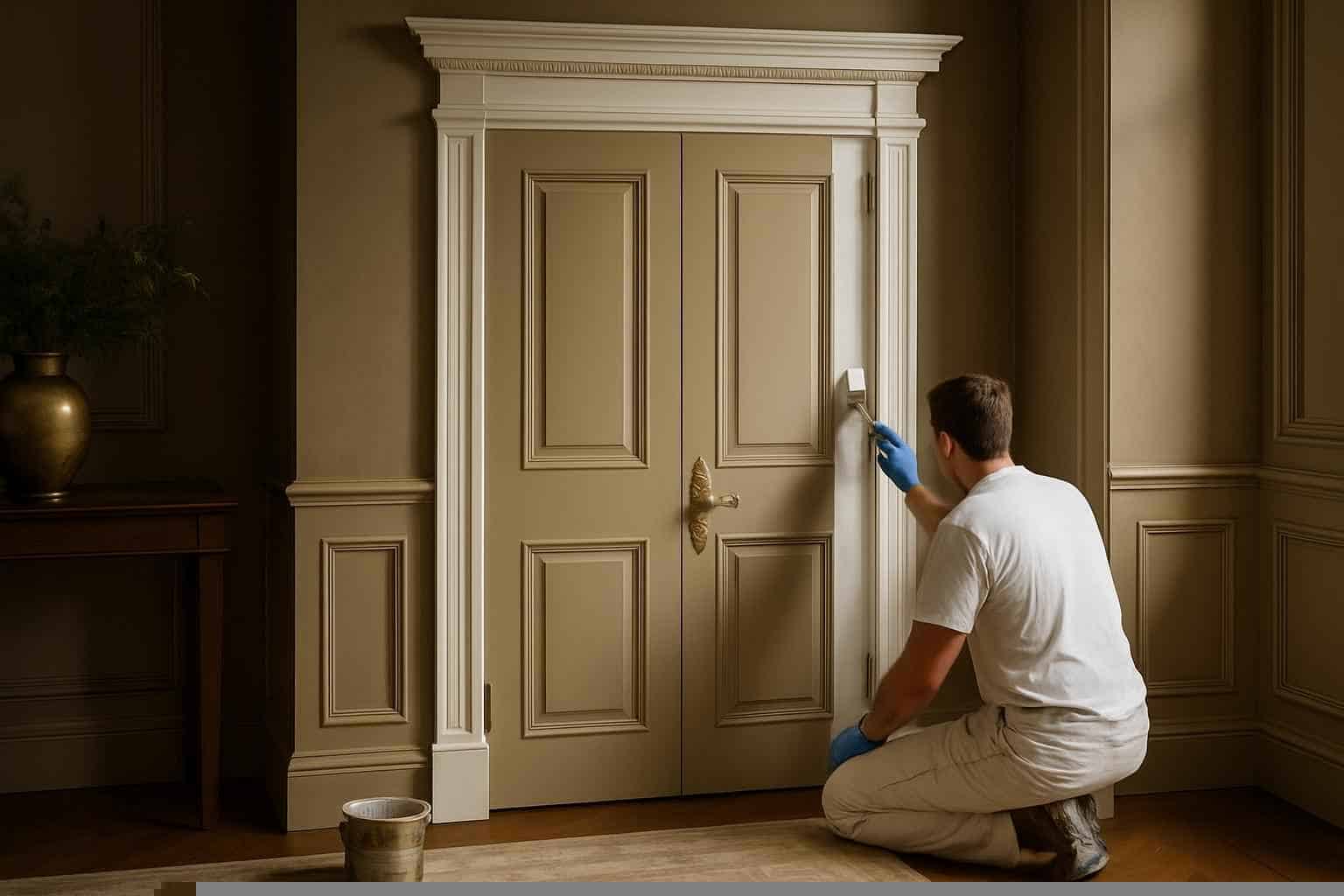 Trim Door Painting Service in Mason TX