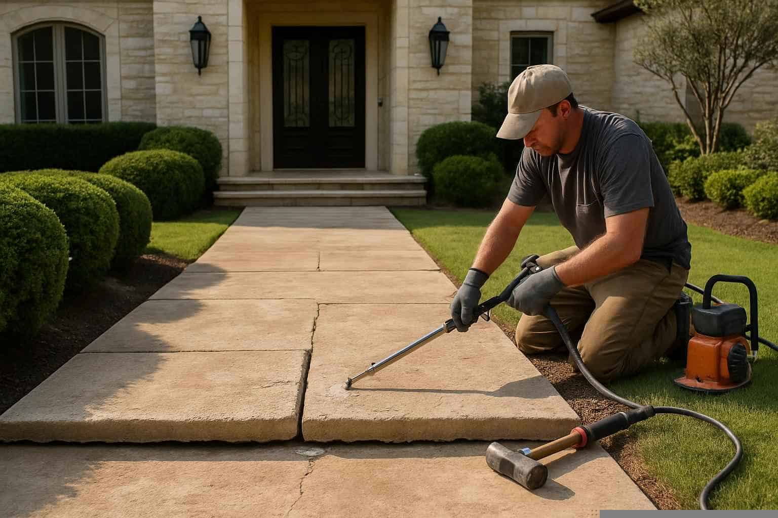 Walkway Repair Leveling Service in Medina TX