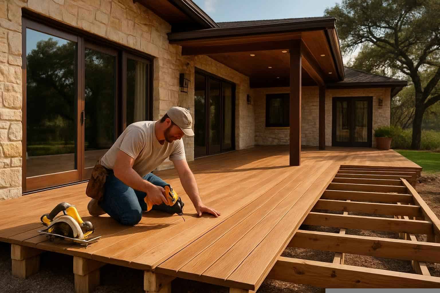 Wood Deck Builder in Medina TX
