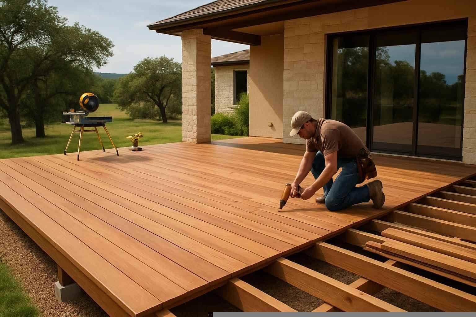 Wood Deck Builder in Pontotoc TX